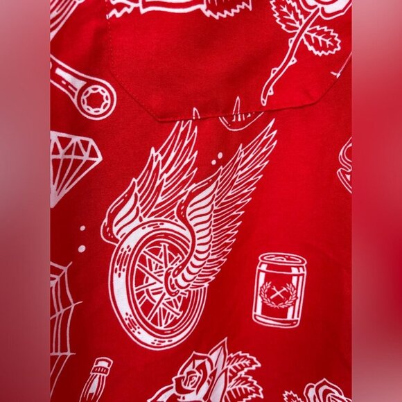 DIXXON Red Graphic Men's Shirt 2XL - Picture 5 of 12